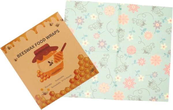 NOLITOY 3pcs Beeswax Wrap Food Beewax Wraps Reusable Food Wraps Beewax Wraps for Bowl Fresh Keeping Beewax Wraps Reusable Beeswax Cloth Sustainable Wax Cloth Beeswax Preservation Wraps