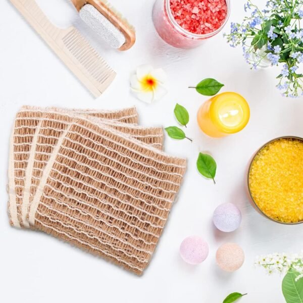 rE: Hemp Scrubber for Dishes and Bath, Eco-Friendly, 100% Hemp Fiber, Biodegradable, No Odor, Unbleached, Plastic Free, Zero Waste (3Pk) - Image 5