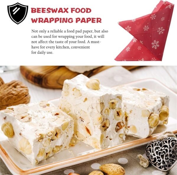 Kichvoe 3pcs Beeswax Food Wrapping Paper Wax Paper Candy Wrappers Packing Paper Beeswax Wraps Fried Chicken Wraps Beeswax Food Papers Reusable Food Wraps French Fries Wraps Bread Sandwich - Image 7