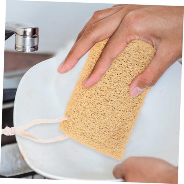 2pcs Loofah Dish Brush Sponges Dish Loofah Sponge Kitchenware Cleaner Cleaning Loofahs Loofah Dishwashing Loofahs Home Loofah Sponge Brush Loofah Scrubbers Natural Loofah Sponge Didiseaon - Image 8