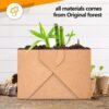 (Set of 50) 30oz Compostable Food Take Out Containers Disposable, Small Microwaveable Paper To Go Boxes, Grease Resistant Natural Kraft Cardboard Lunch Box, Takeout, Biodegradable, Eco-Friendly - Image 2