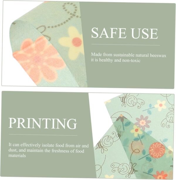 Didiseaon 15 Pcs Beeswax Wrap Lunchbox for Beeswax Food Wraps Sustainable Food Wraps Decorate Burger Bread Reusable Wraps Beeswax Bowl Cover Cake Preservation Wraps - Image 5