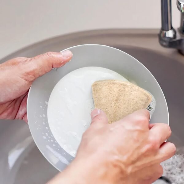 Natural Sponges, 12 Pack, Ideal for Cleaning Kitchen, Bathroom & Household (Loofah, Coconut, Cellulose and Sisal Scrubbers), Eco-Friendly, Compostable, Biodegradable, 4 Types of 3 Pcs. - Image 6