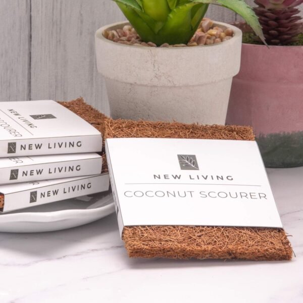 Coconut Scourer x 8 | Dish Scrubbers | Natural Latex Rubber Protection | Eco Friendly | Biodegradable | Natural Product | Non Scratch - Image 5