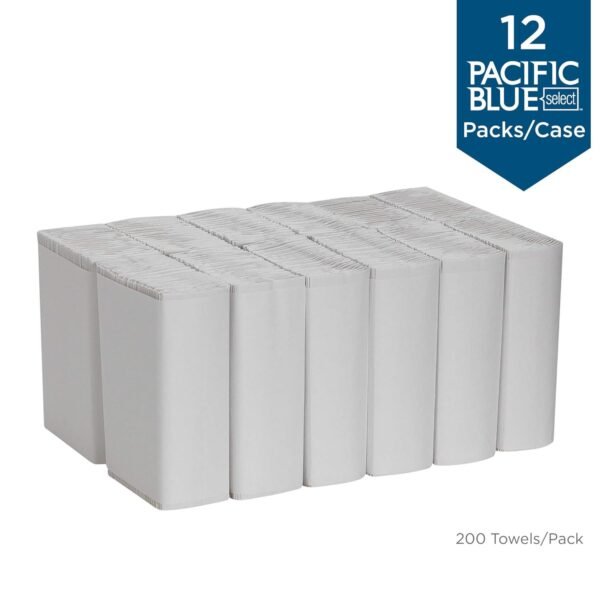 Georgia-Pacific Blue Select C-Fold Paper Towels by GP PRO (Georgia-Pacific), White, 20241, 200 Towels Per Pack, 12 Packs Per Case (2400 Total), 10.10'' x 13.20 - Image 4