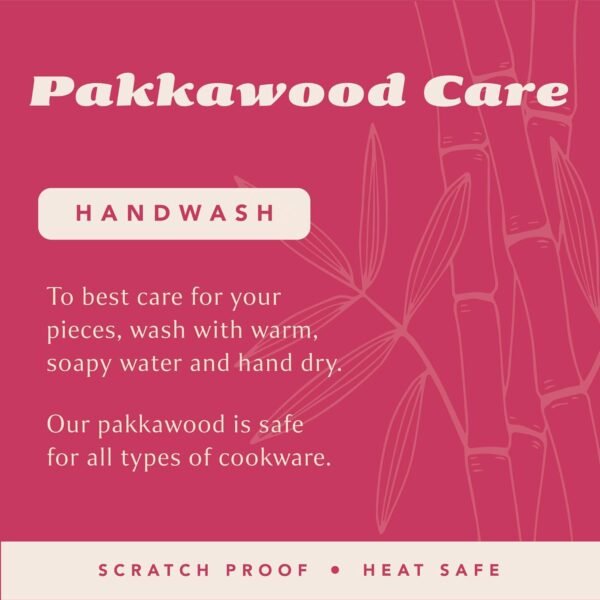 Pakkawood Ultimate Kitchen Starter Set – 9-Piece Bundle with 3 Spoons, 1 Spatula, 3 Spurtles & 2 Salad Hands, Housewarming Gift Set - Image 7