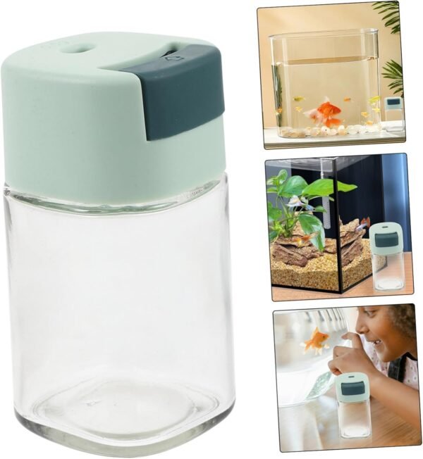 Fish Tank Feeding Bottle Betta Fish Food Aquarium Automatic Fish Feeder Pet Dog Food Storage Container Water Bottle Automatic Cat Feeder Sauce Bottle Fish Tank Kit Lip Balms Glass - Image 3