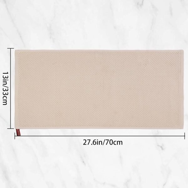 4 Pcs Quick Drying Dish Towels, 100% Cotton Dish Cloth, Quick Drying Waffle Weave Kitchen Towels Dish Rags (Beige, 13×28) - Image 2