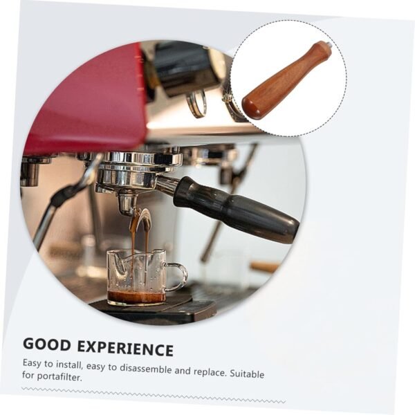 MAGICLULU Wooden Handle for Coffee Filter Reusable Tea Filters Large Coffee Filters Reusable Coffee Stainless Filter Tamper Tea Diffusers for Loose Tea Cup Pour - Image 3