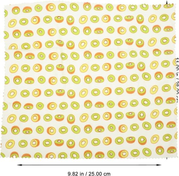 Kichvoe 3pcs Beeswax Beeswax Food Wraps Beeswax Food Packaging Beeswax Cloth Reusable Food Wraps Kiwi Fruits Food Wrapping Cloth Beeswax Paper Beeswax Bowl Cover Kitchen Supplies - Image 7