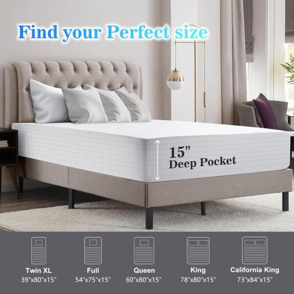 Grounding Sheet, 90% Organic Cotton+10% Pure Silver Organic Fitted Grounded Sheet for Improved Sleep, Pain Relief - Earth Connected Bedding (White, Queen) - Image 7