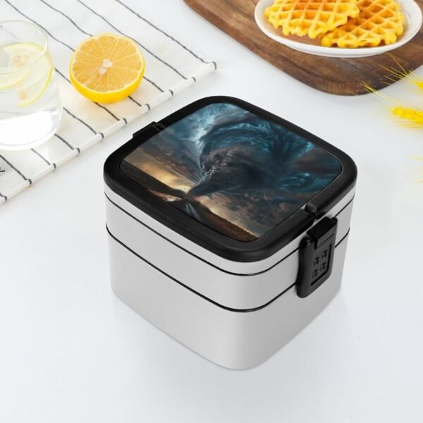 Tornado Natural Disaster Lunch Box Bento Box Detachable Double Lunch Box Containers for Adult - Image 6