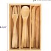Totally Bamboo 12-Piece Reusable Bamboo Flatware Set with Portable Storage Case, Dishwasher Safe - Image 6