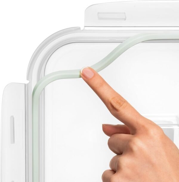 6500 ML / 220 oz / 28 Cup LARGE Glass Food Storage Container with Airtight Locking Lid. Ideal Storing food, Vegetables, Fruits. Baking Casserole, Lasagna, Roasting Turkey, Chicken BPA Free Oven Safe - Image 8