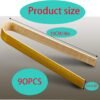 Mini 90pcs bamboo tongs 4-inch long toast tongs disposable wooden cooking tongs bamboo cooking utensils toast bread kimchi tea set - Image 2