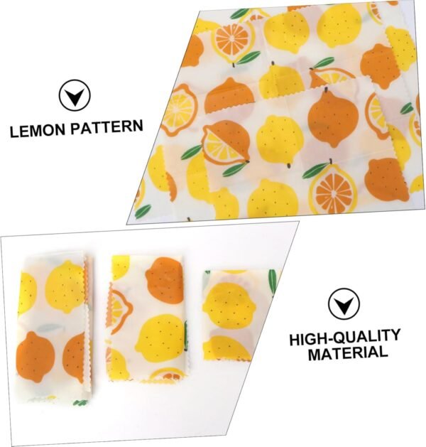 minkissy 3pcs Beeswax Paper Beewax Wraps Making Beeswax Wraps Beeswax Covers Cheese Beeswax Oil Proof Wax Paper Sandwich Paper Beewax Wrapping Wraps Fabric Food Household - Image 2
