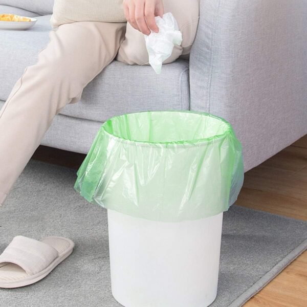 Small Trash Bags 4-Gallon Biodegradable - 100 Counts/ 5 Rolls Recycling and Degradable Garbage Bags Trash Can Liners for Bathroom Kitchen and Office - Image 4