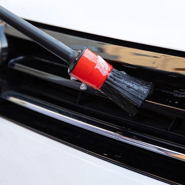 Car Detailing Brush Set, 7 Pcs Natural Bristles Car Detailing Kit for Automotive Interior, Air Conditioning Vents, Engine Bays, Dashboard and Wheels - Image 8