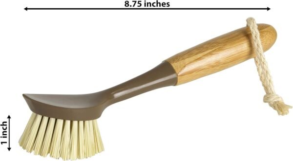 Bamboo Naturals Dish Scrubber Kitchen Brush, 2 Count - Image 7