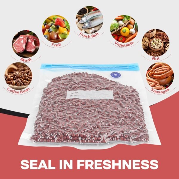 50 Pack Food Vacuum Sealer Bags, Reusable Sous Vide Bags for Food and Cooking, Food Storage - Image 5