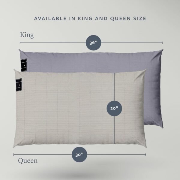 GroundLuxe Organic Grounding Pillowcase in Beige - Queen Size - Image 3