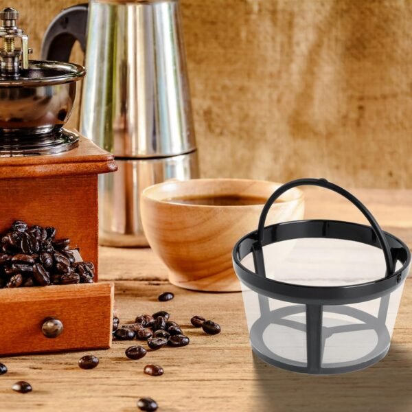 Reusable Coffee Filters, 4 Cup Coffee Filter Replaces Paper Coffee Filters Permanent Coffee Filter Nylon Mesh Reusable Basket Coffee Filter for Home Coffee Shops - Image 7
