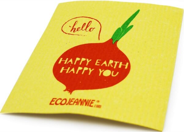 (5 Pack) EcoJeannie Eco-Friendly German Cleaning Cloth 100% Biodegradable Cellulose Sponge Cloths, Kitchen Cloths, GMO-Free, Reusable - Made in Germany Packaged in P.R.C. - Image 5