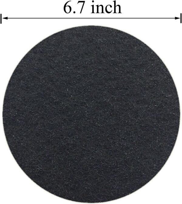 6.7inch Charcoal Filters for Kitchen Compost Bin Pail Replacement Filter Countertop Home Bucket Refill Sets, Round - Image 7