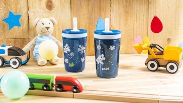 Zak Designs Disney Mickey Mouse Kelso Tumbler Set, Leak-Proof Screw-On Lid with Straw, Bundle for Kids Includes Plastic and Stainless Steel Cups with Bonus Sipper (3pc Set, Non-BPA)15 fl oz. - Image 13