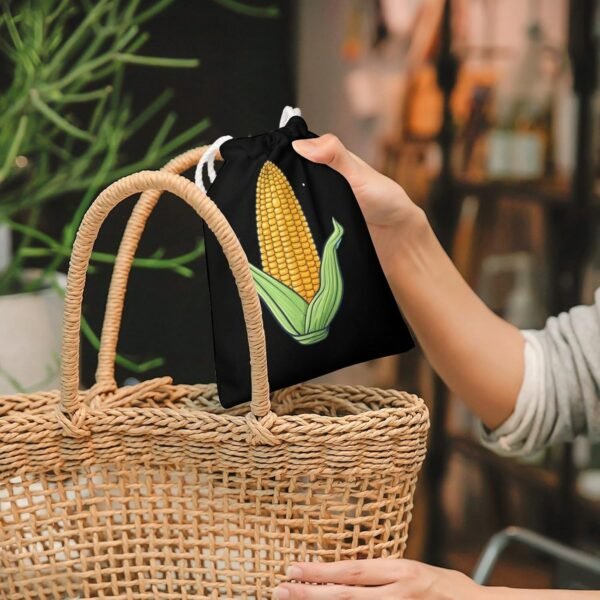 Food Corn Drawstring Storage Bag Canvas Stuff Sack Christmas Gift Pouch Laundry Bags Reusable Cloth Shoe Bags 20 * 25cm - Image 7