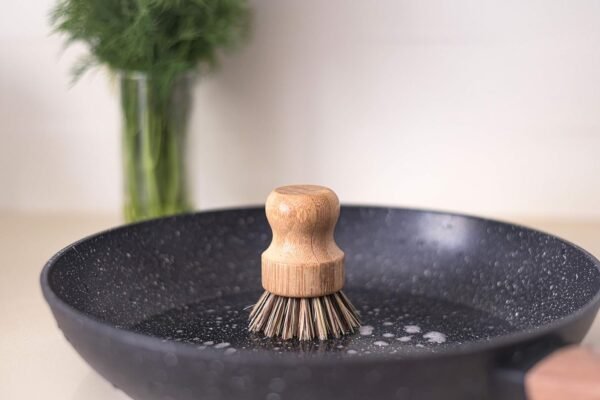 ECOLULU Natural Bamboo Dish Brush Plant Based Bristles | 3 Pack Wooden Dish Brush | Bamboo Scrub Brush for Cleaning Dishes, Pots, Pans and Vegetables | Biodegradable Eco Friendly Products - Image 5