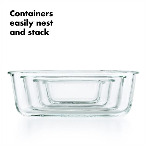 OXO Good Grips 16 Piece Glass Smart Seal Airtight Everyday Container Set - Image 4