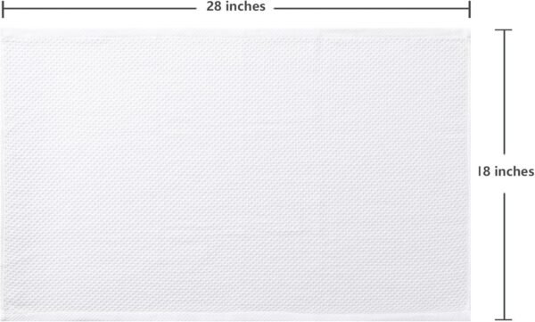 joybest Cotton Kitchen Towels, 4-Pack Waffle Weave Ultra Soft Absorbent Dish Towels Quick Drying Dish Cloths, 18 in x 28 in, White - Image 2
