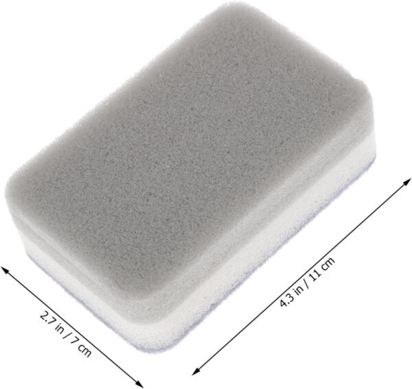 10pcs Three-Layer Scouring Sponge Kitchen Scrubbers Kitchen Cleaning Sponges Non Scratch Sponges Sink Sponge Washing up Natural Sponge Dish Scrub Brush Pot Cleaning Pads Wipes Grey - Image 8