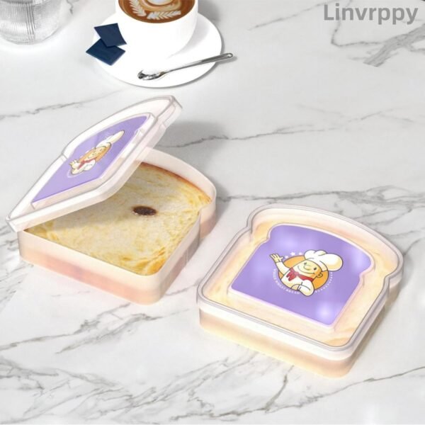 Bento Lunch Box Containers - 3 Compartment Wheat Straw Meal Prep Containers for Adult, BPA Free Plastic Reusable,Microwave & Dishwasher Safe,Portable Toast Bread Sandwich Box - Image 7