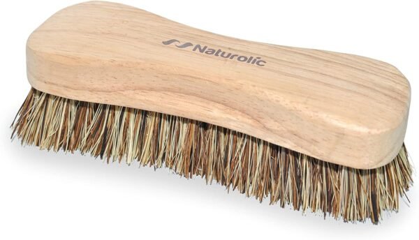 All-Natural Wooden Scrub Brush Set | Wooden Handle | Palmyra Bristle Brush for Cleaning | Eco Friendly Cleaning Products | Scrub Brush Set of 2 - Image 7