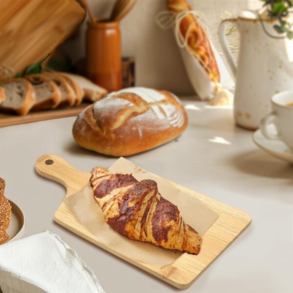 50 PCS Cutting Board Bulk Wood Chopping Board Laser Engraving Serving Board with Handle Charcuterie Boards for Customized Mother's Day Housewarming Gift 11" x 5" Bamboo - Image 6