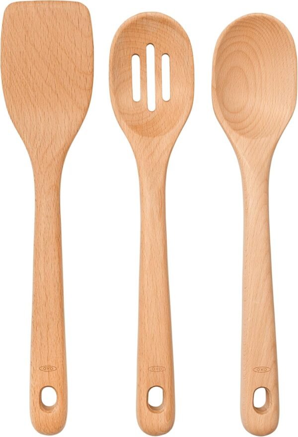 OXO Good Grips 3- Piece Wooden Utensil Set - Image 8