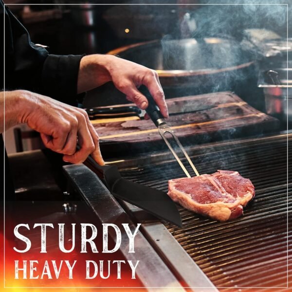 USABEST Premium Cast iron BBQ Spatula skillet Burger smasher press Unique gift cooking and grilling burgers - Image 7