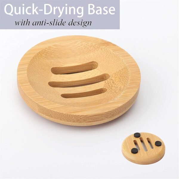 Bamboo Dish Scrub Brush, Kitchen Dish Scrubber Brush Set for Cleaning Dishes,Sink, Cast Iron Pan/Pot - Image 3