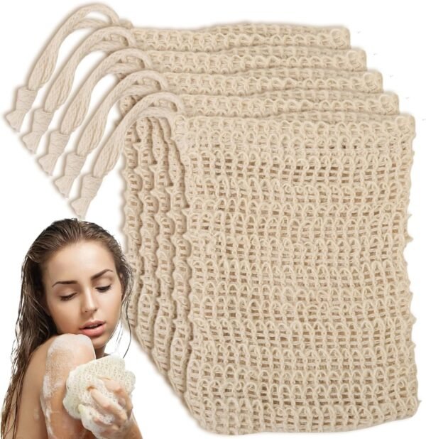 Soap Savers 5Pcs Soap Bag Bar for Bar Soap Breathable Mesh Soap Pouch with Drawstring Foaming and Drying Soap Holder for Shower Exfoliating Soap Savers for Bar Soap