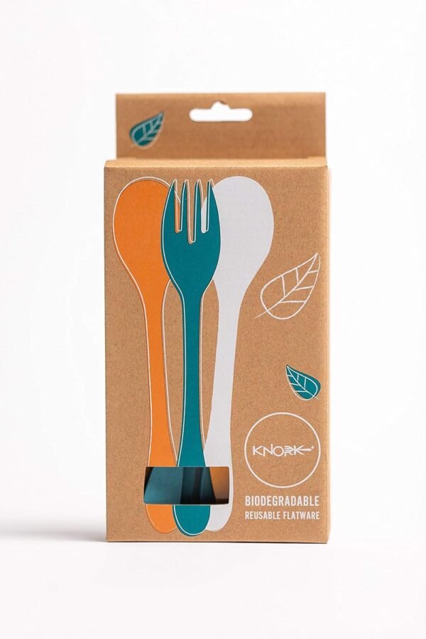 Knork Eco Plant Based 24 Pack Reusable Bamboo Flatware Set (MULTI) - Image 3