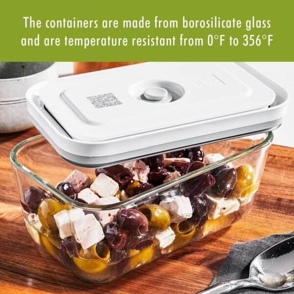 ZWILLING Fresh & Save 3-pc Glass Food Storage, Meal Prep Container, Assorted Sizes - Image 11