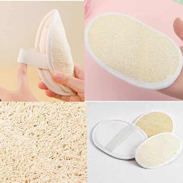 Jaunty Natural Loofah (3PC Pack) Sponge Exfoliating Body Scrubber Made with Eco-Friendly and Biodegradable Suitable for Women, Babies and Men, - Image 4