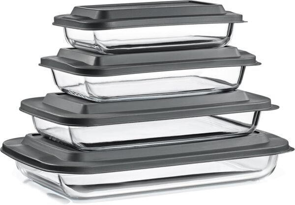 Sorbus Glass Meal Prep Containers - Premium Dishwasher & Oven Safe Food Storage Set | BPA-Free Airtight Glass Lunch Containers | Perfect for Meal Planning, Portion Control & Healthy Eating - Image 6