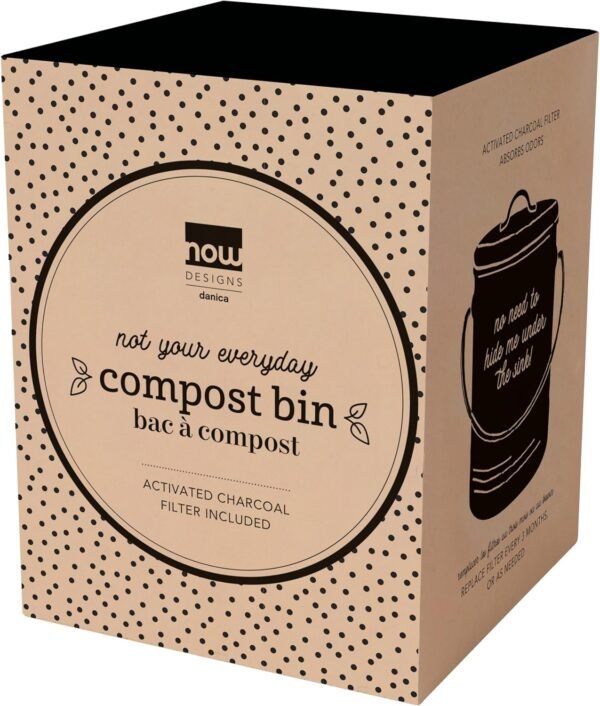 Now Designs Vintage Compost Bin, Ivory - Image 5