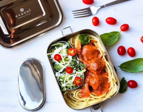 Stainless Steel Lunch Box, Leak Proof 1 Tier Eco Metal Bento Box | Bonus Pod And Redesigned Silicone Seal | Sustainable Zero Waste Eco Friendly Food Storage Container - Image 4