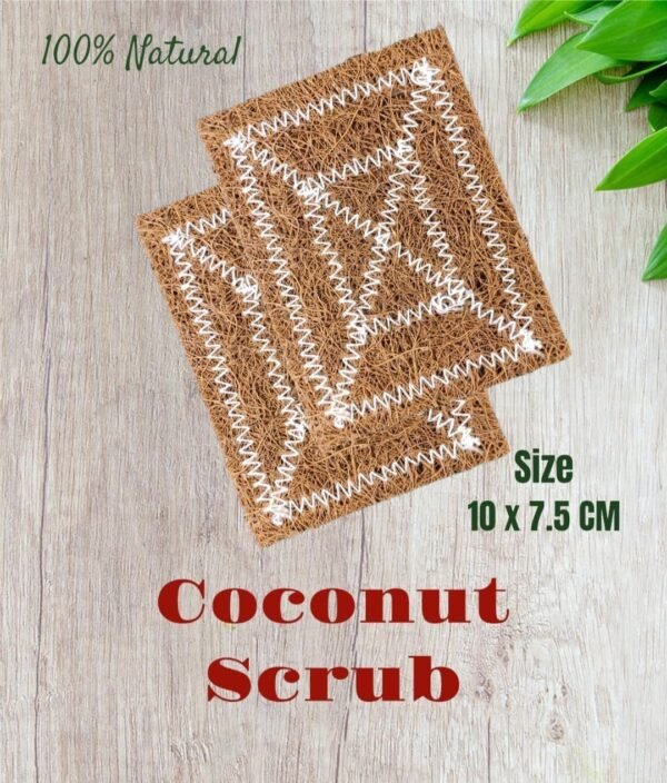 Natural Kitchen Sponge Biodegradable Compostable Cellulose and Coconut Scrubber Sponge Eco Friendly Sponges for Dishes (3) - Image 3
