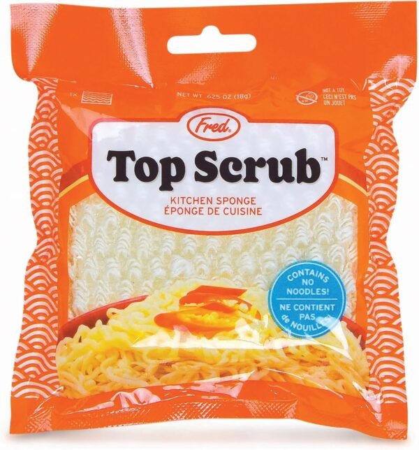 Genuine Fred Top Scrub - Ramen Sponge, Multicolored