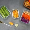 12 Pack Glass Storage Containers with Lids, Leak-Proof Meal Prep Containers, Dishwasher/Microwave/Oven/Freezer Safe Glass Food Storage Containers for Leftovers, to Go - Image 6